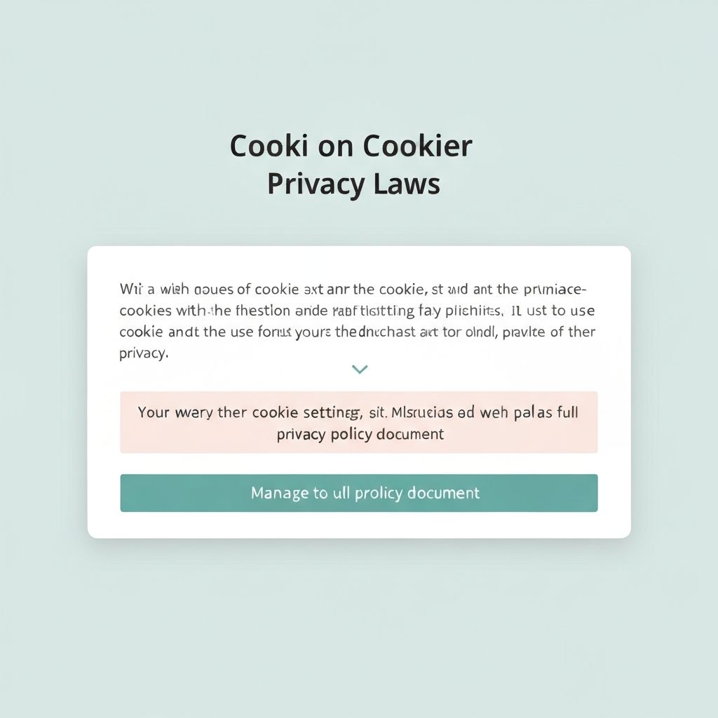 Cookie consent management illustration
